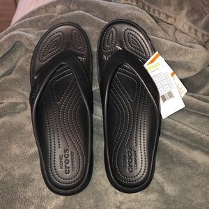 Croc flip flops